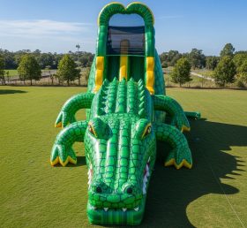 T8-5521 Crocodile Theme Inflatable Water Slide