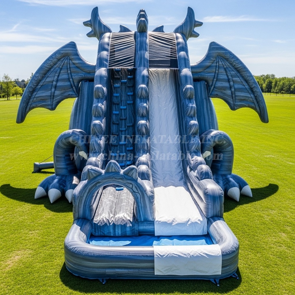 T8-5550 Dragon Theme Inflatable Water Slide