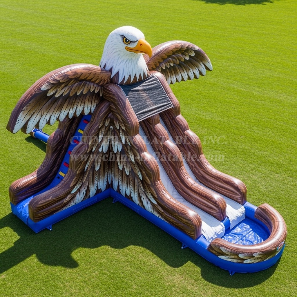 T8-5560 Eagle Theme Inflatable Water Slide