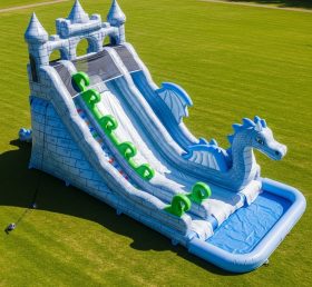T8-5579 Fairy Tale Theme Inflatable Water Slide