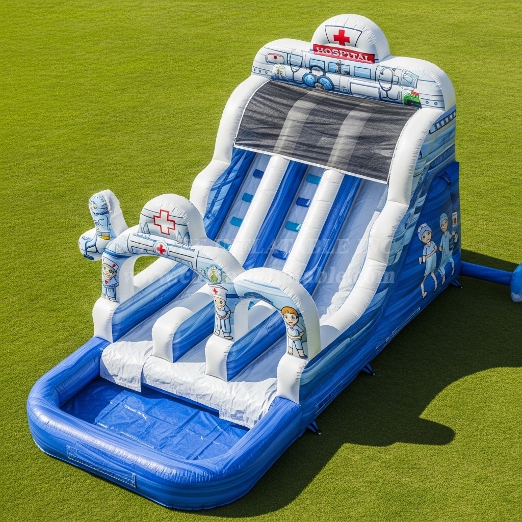 T8-5630 Hospital Theme Inflatable Water Slide
