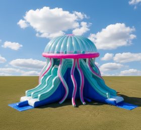 T8-5640 Jellyfish Theme Inflatable Water Slide