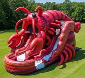 T8-5670 Lobster Theme Inflatable Water Slide