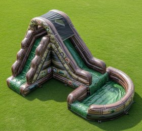T8-5686 Military Style Theme Inflatable Water Slide
