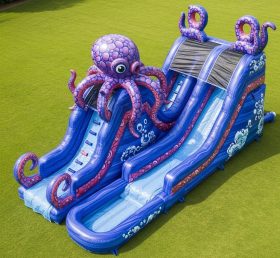 T8-5711 Octopus Theme Inflatable Water Slide