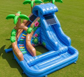T8-5848 Tropical Theme Inflatable Water Slide