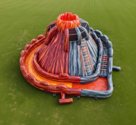 T8-5869 Volcano Theme Inflatable Water Slide
