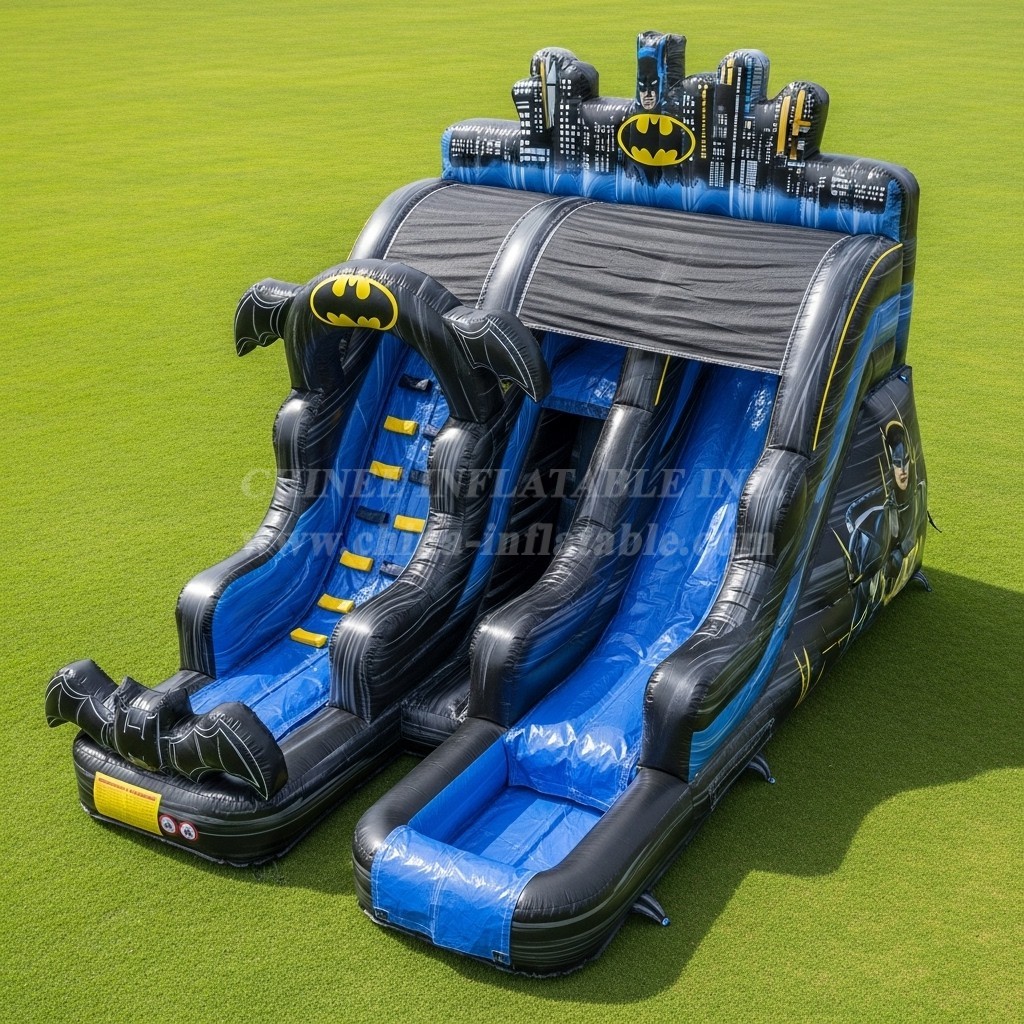 T8-7144 Batman Theme Inflatable Water Slide