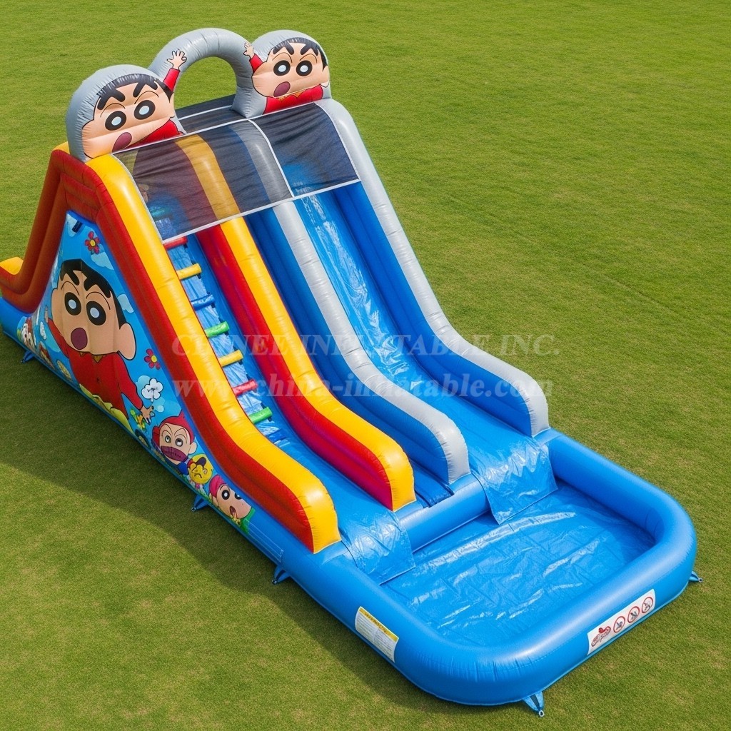 T8-7204 Crayon Shin-chan Theme Inflatable Water Slide