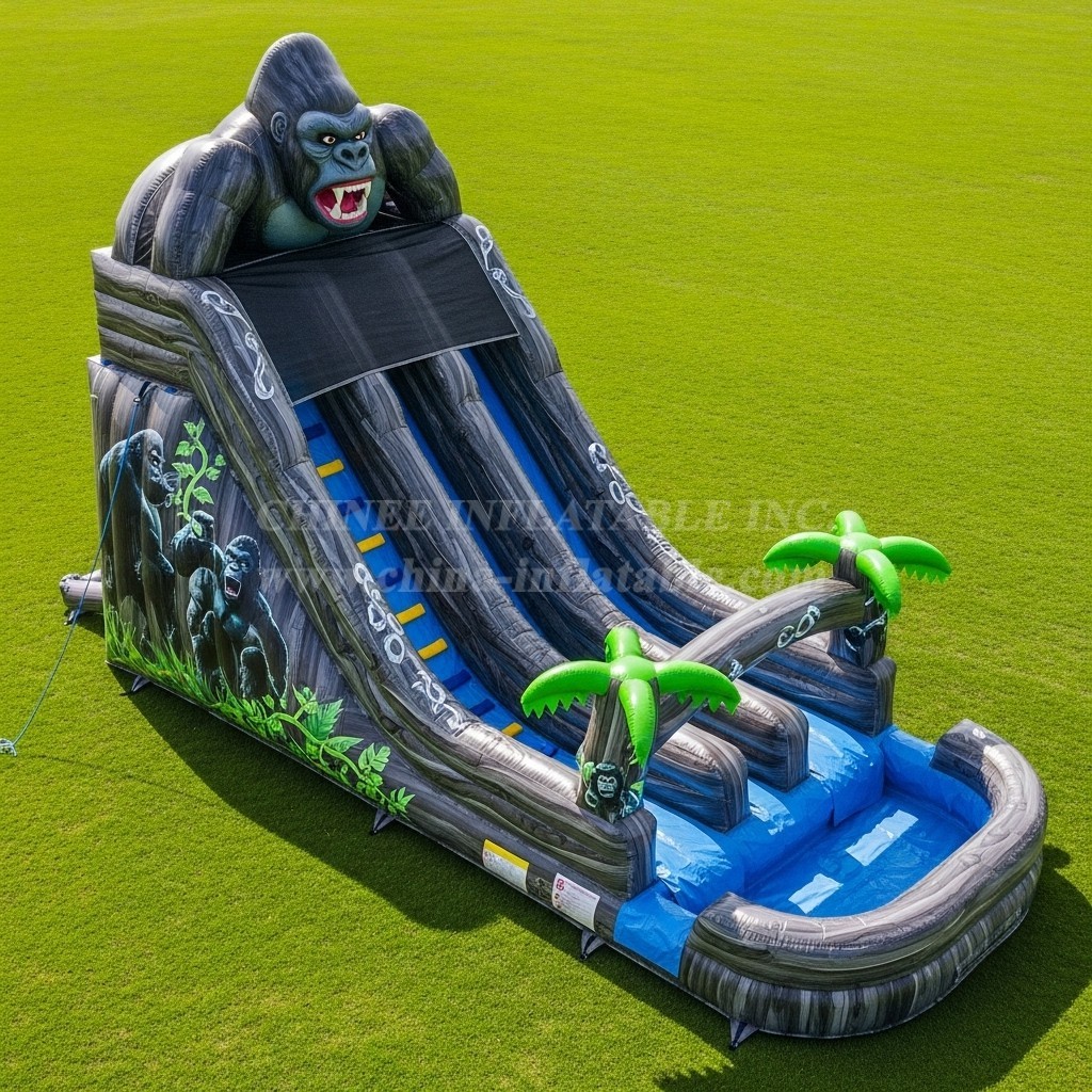 T8-7280 King Kong Theme Inflatable Water Slide