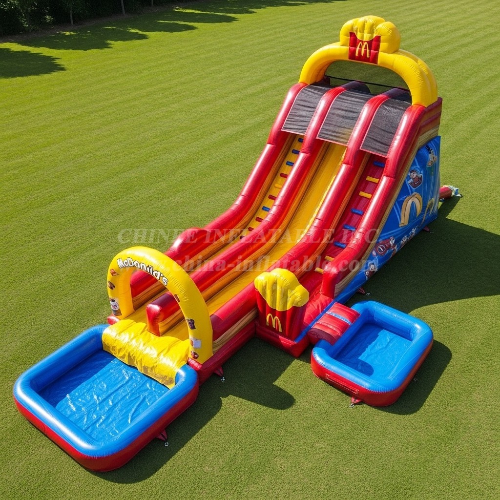 T8-7313 McDonald Theme Inflatable Water Slide