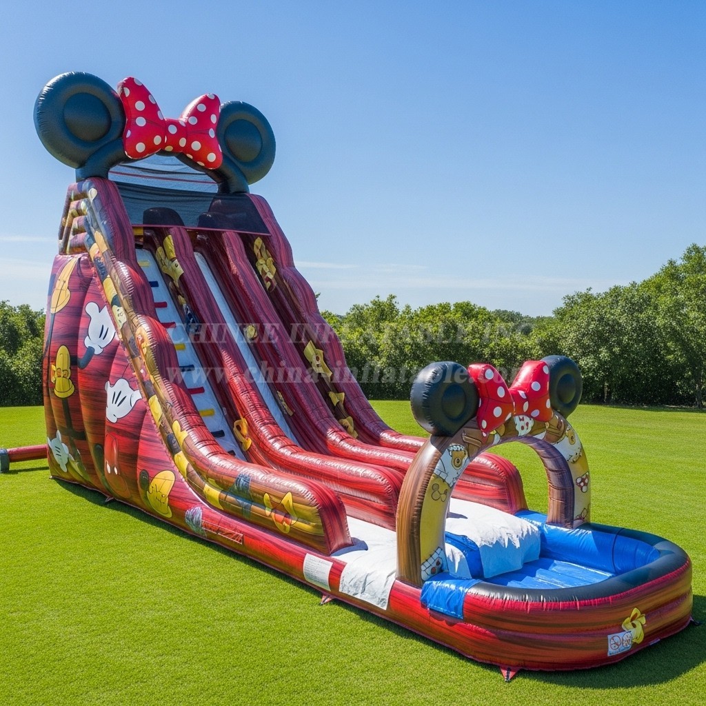 T8-7319 Mickey & Minnie Theme Inflatable Water Slide