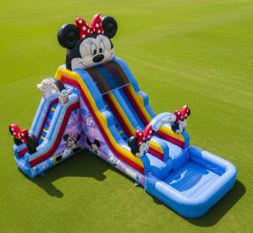 T8-7321 Mickey & Minnie Theme Inflatable Water Slide