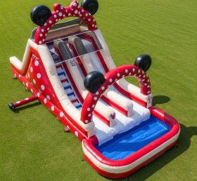 T8-7323 Mickey & Minnie Theme Inflatable Water Slide