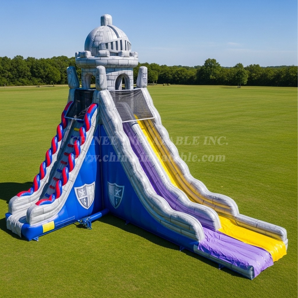 T8-7364 Nella Knight Theme Inflatable Water Slide