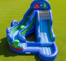 T8-7399 PJ Masks Theme Inflatable Water Slide
