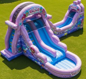 T8-7453 Shimmer & Shine Theme Inflatable Water Slide