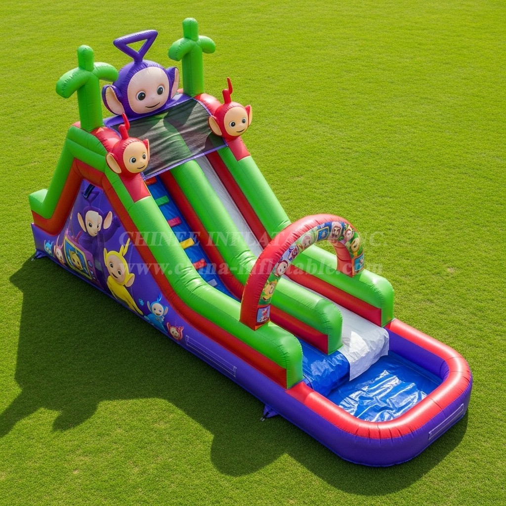 T8-7517 Teletubbies Theme Inflatable Water Slide