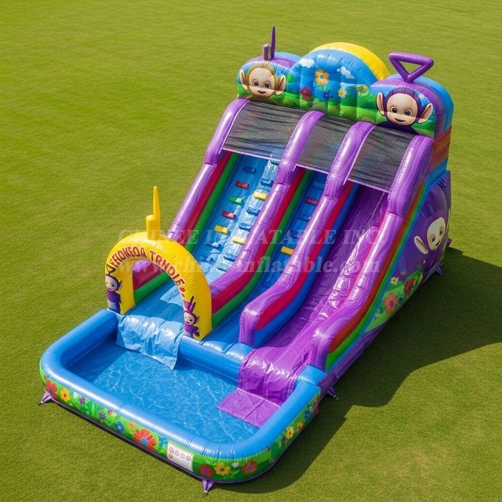 T8-7519 Teletubbies Theme Inflatable Water Slide