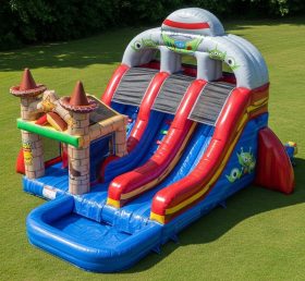 T8-7592 Toy Story Theme Inflatable Water Slide