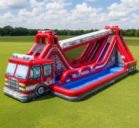T8-7669 Firetruck Theme Giant Slide
