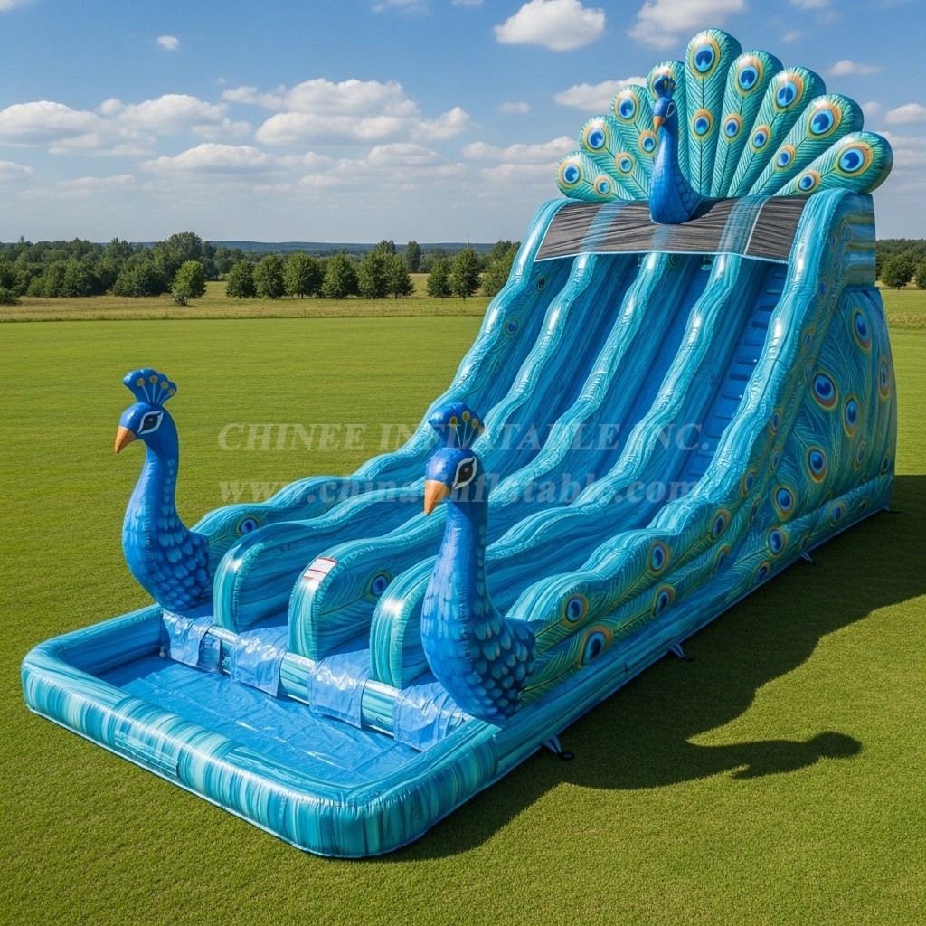 T8-7699 Peacock Theme Giant Slide
