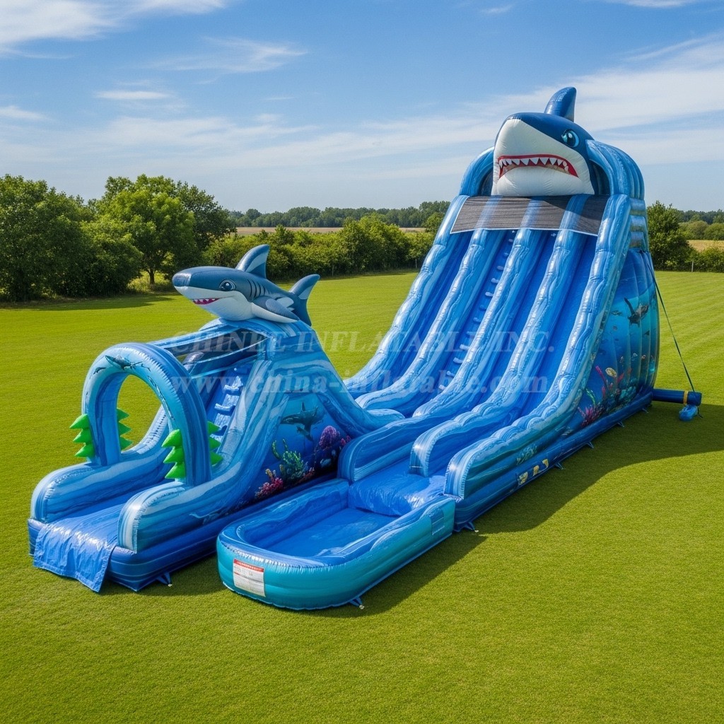 T8-7715 Shark Theme Giant Slide