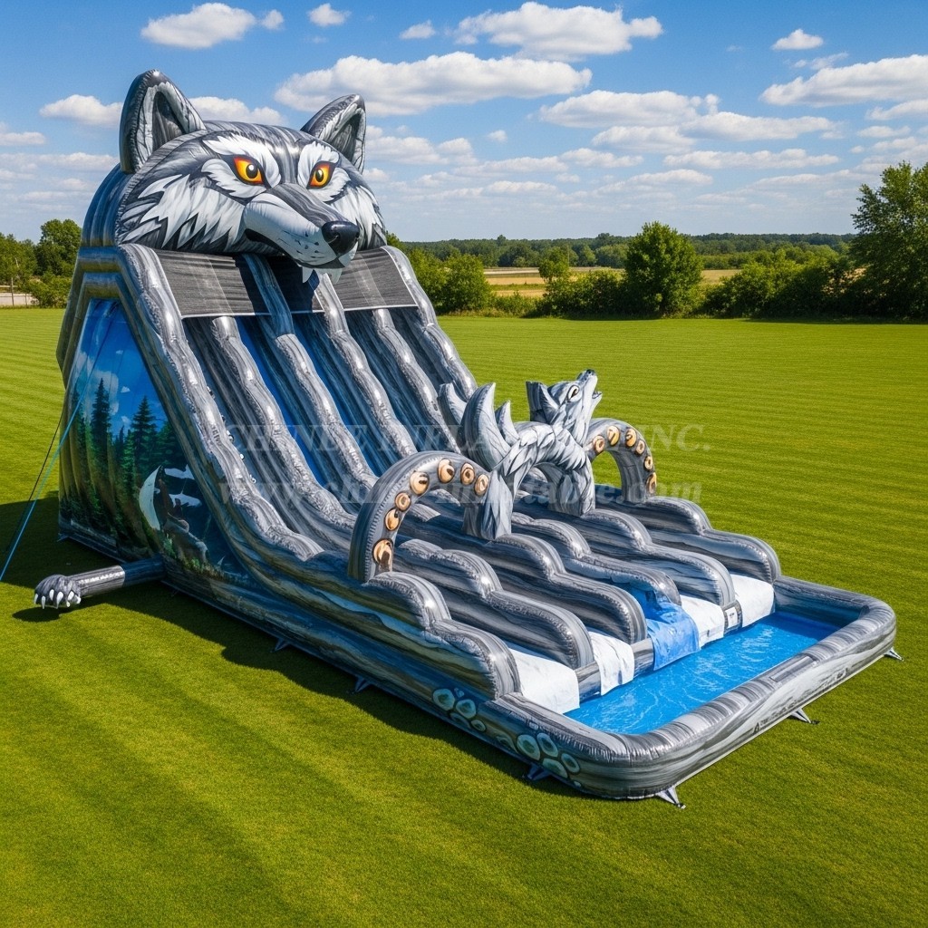 T8-7733 Wolf Theme Giant Slide