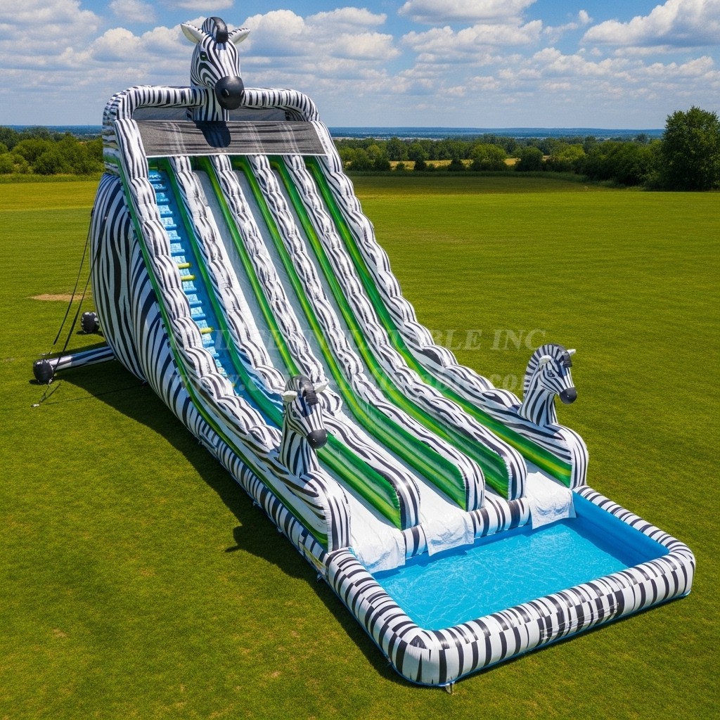 T8-7735 Zebra Theme Giant Slide