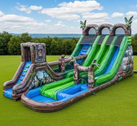 T8-7736 Zombie Theme Giant Slide