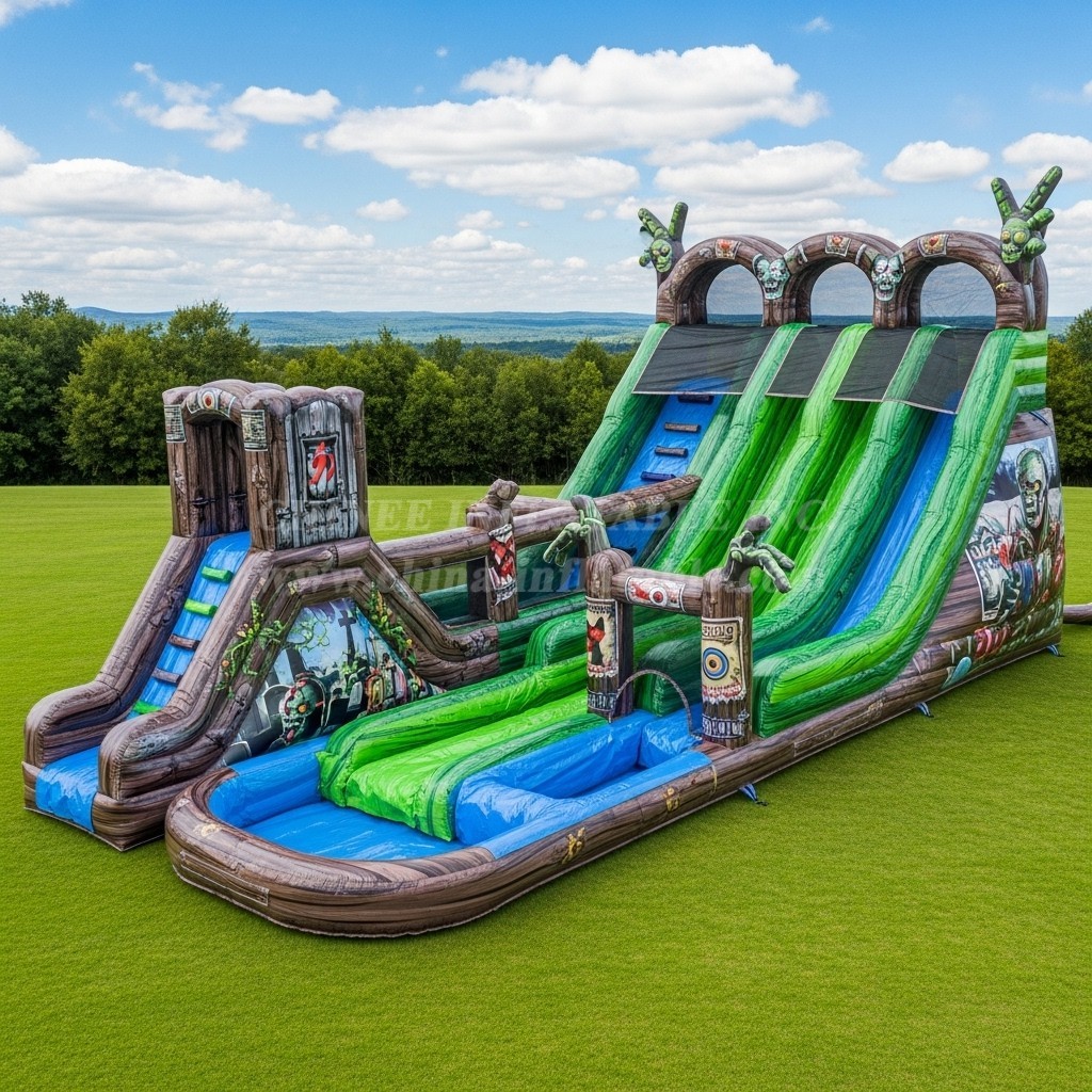 T8-7736 Zombie Theme Giant Slide