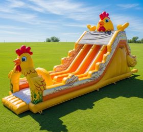T8-7741 Chicken Theme Inflatable Slide