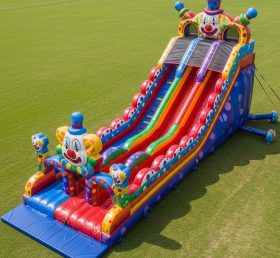 T8-7743 Clown Theme Inflatable Slide