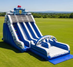 T8-7809 Police Station Theme Inflatable Slide