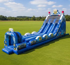 T8-7810 Police Station Theme Inflatable Slide