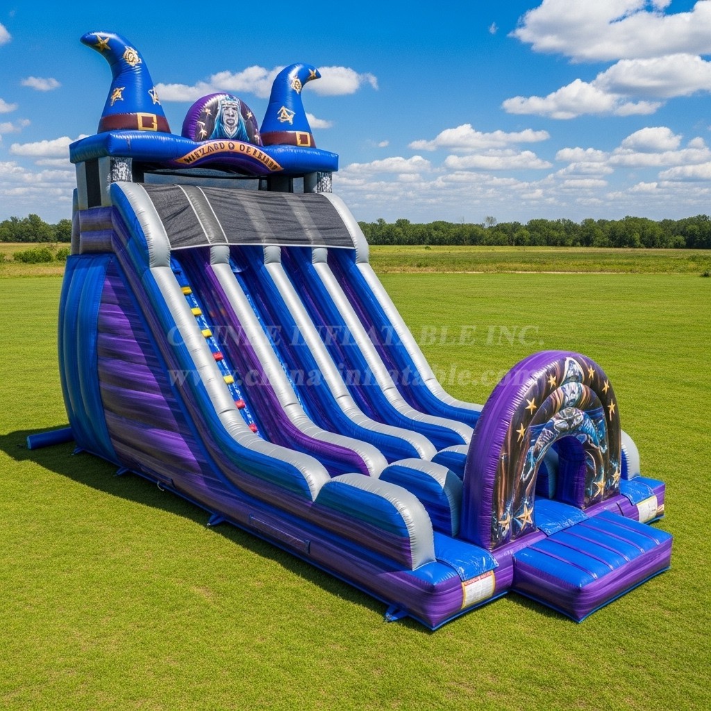T8-7825 Wizard Theme Inflatable Slide
