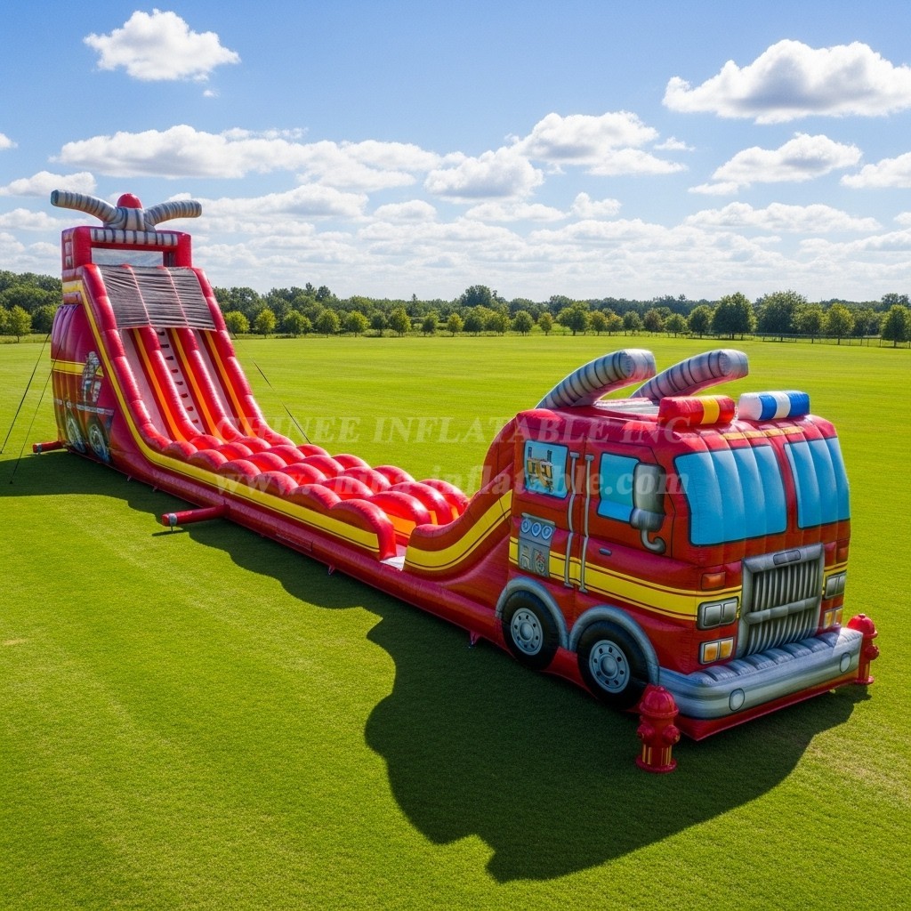 T8-7850 Firetruck Theme Giant Slide