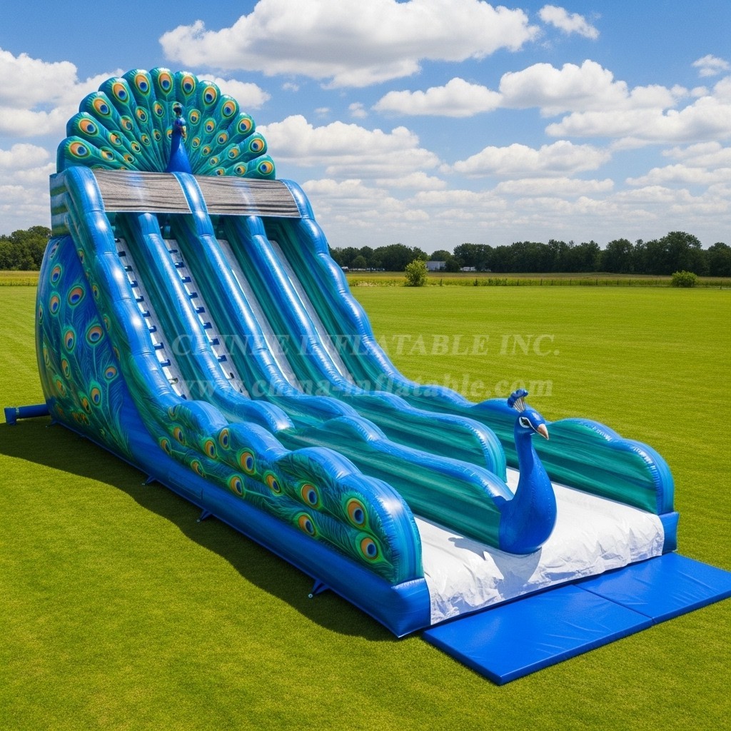 T8-7863 Peacock Theme Giant Slide