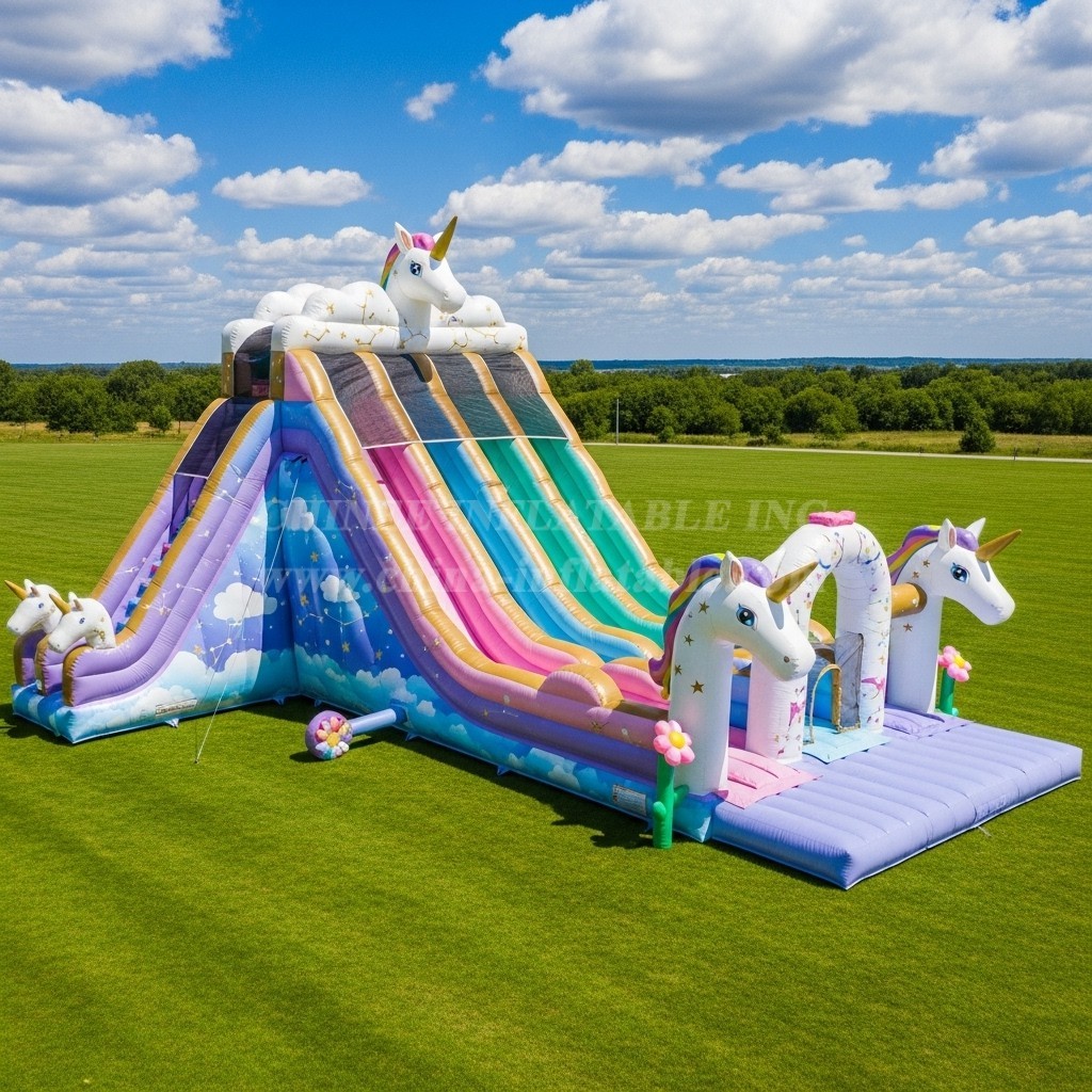 T8-7879 Unicorn Theme Giant Slide