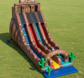 T8-7884 Wild West Theme Giant Slide