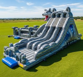 T8-7887 Wolf Theme Giant Slide