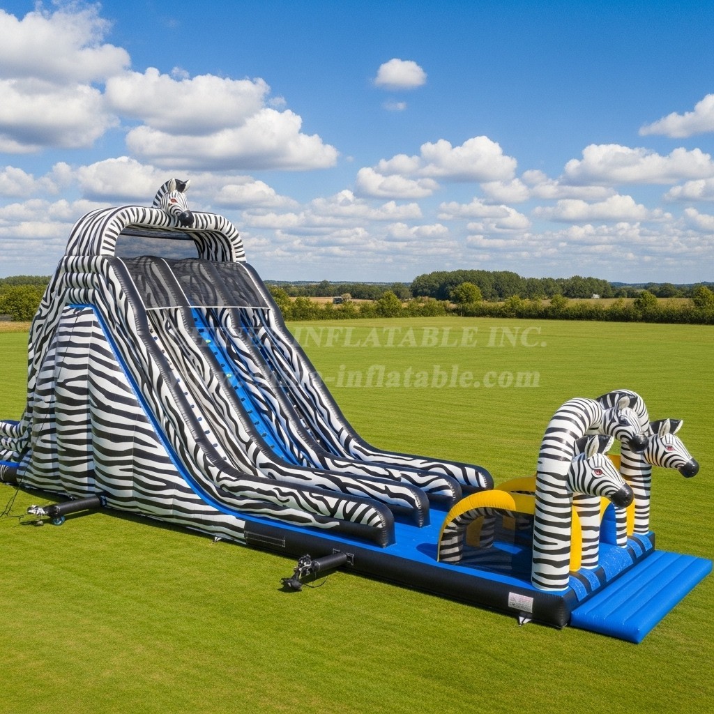 T8-7889 Zebra Theme Giant Slide