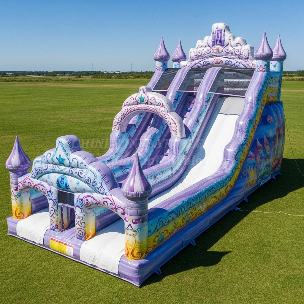 T8-8745 Fairy Tale Castle Inflatable Slide