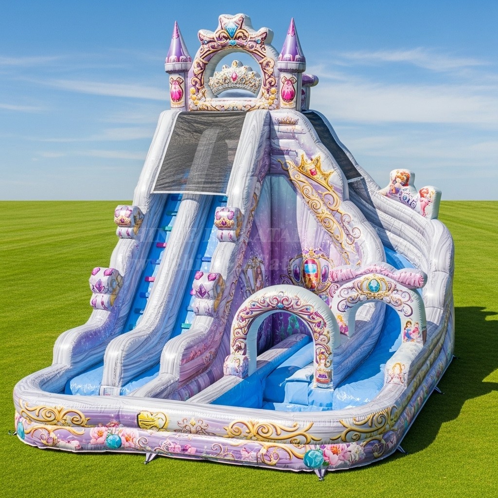 T8-8768 Princess Theme Inflatable Water Slide