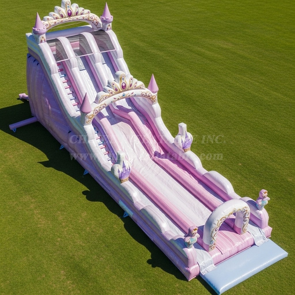 T8-8777 Princess Parties Inflatable Dry Slide