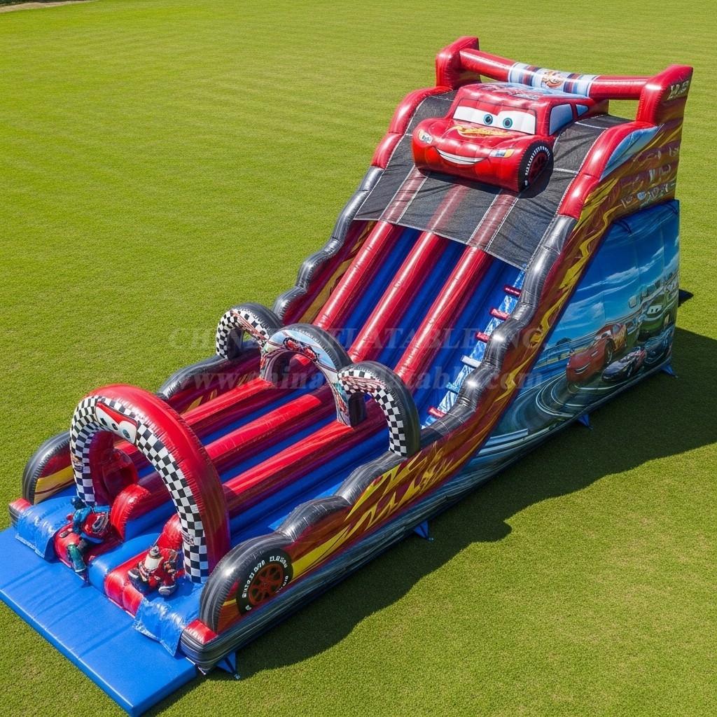 T8-8795 Cars Inflatable Slide