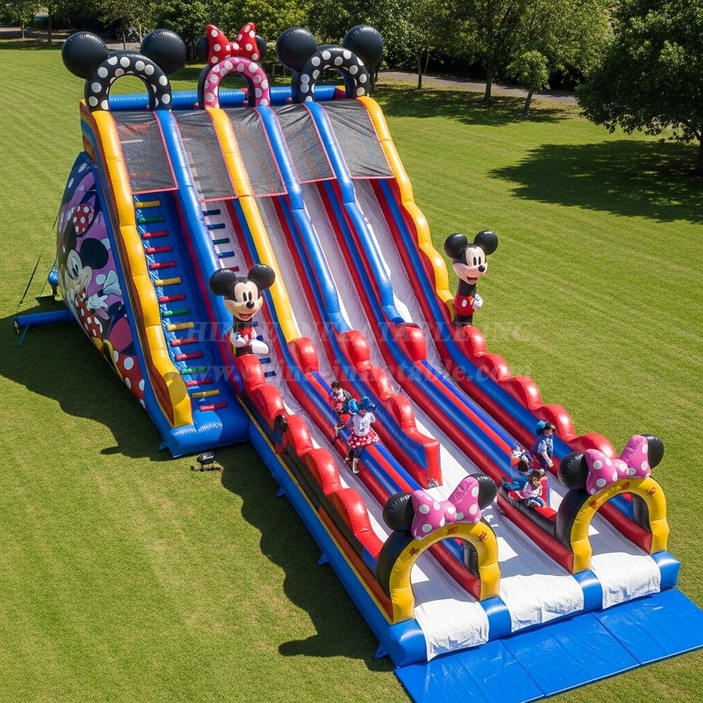 T8-8801 Mickey & Minnie Inflatable Slide