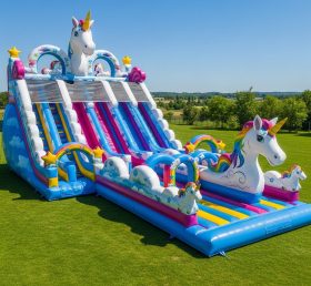 T8-8804 Unicorn Inflatable Slide