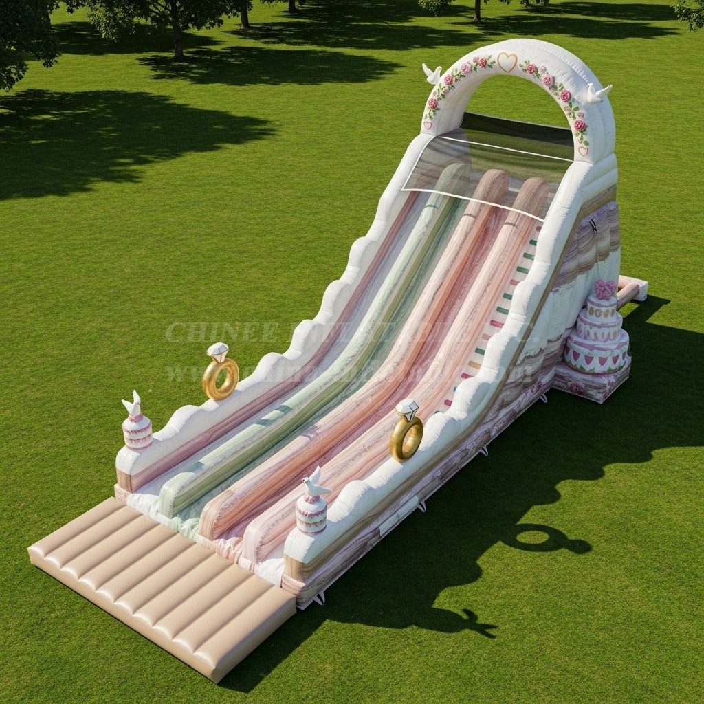 T8-8820 Weddings Inflatable Dry Slide