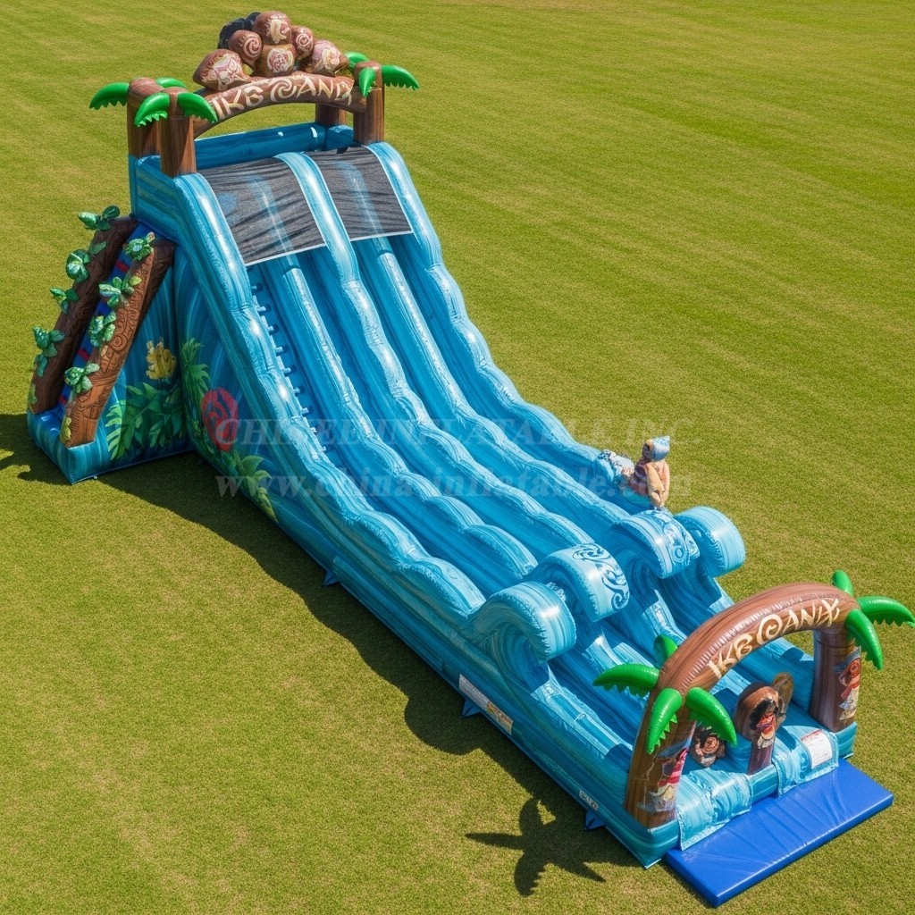 T8-8823 Moana Tropical Inflatable Water Slide